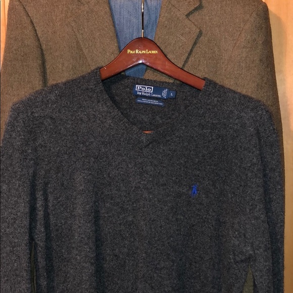 Polo by Ralph Lauren Lambs Wool Sweater L - Picture 3 of 5